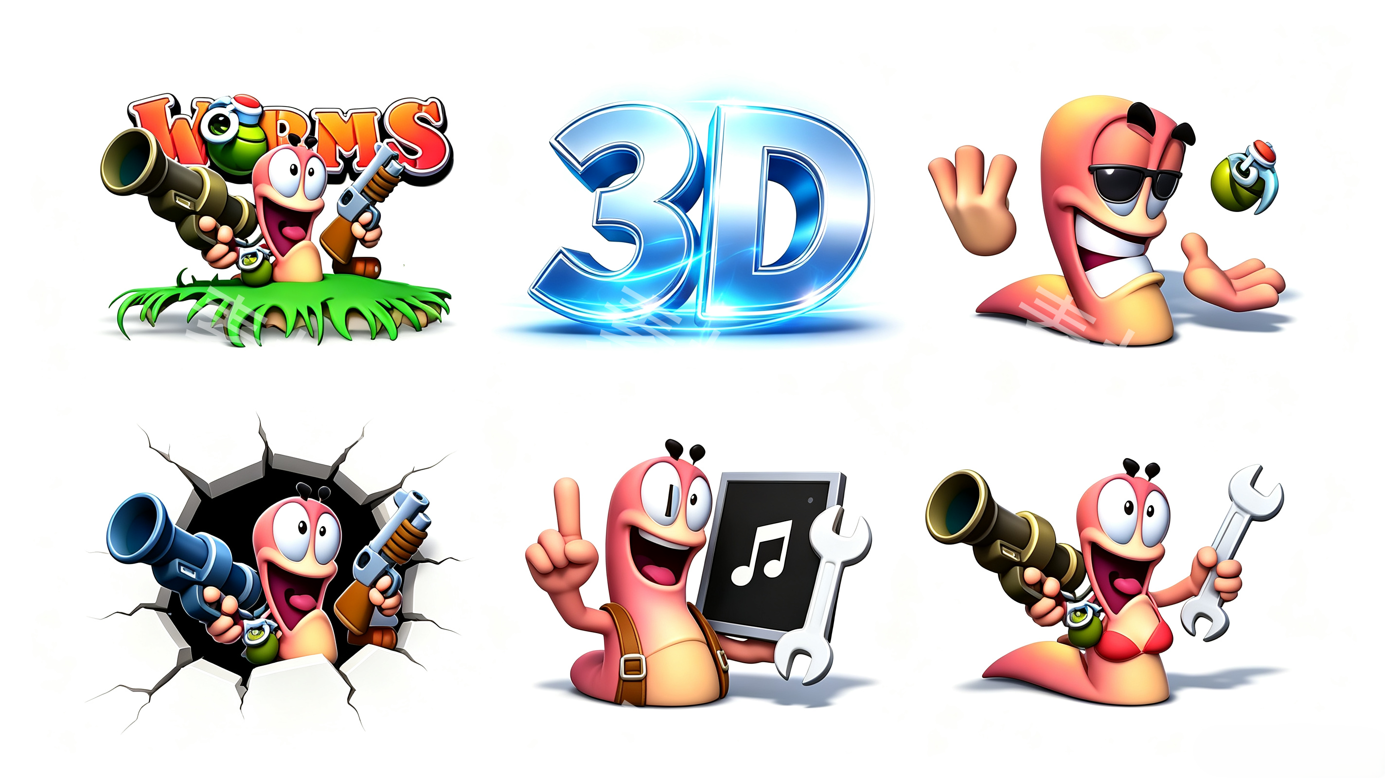 3D百战天虫PNG图标